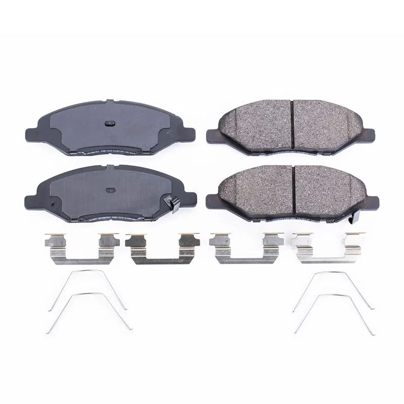 17-1345 – POWERSTOP Brake Pad, FMSI Number D1345 Ceramic Brake Pads Set Of 4 With Premium Stainless Steel Hardware